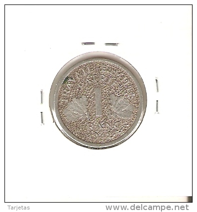 MONEDA DE FRANCIA DE 1 FRANCO DEL AÑO 1942 (COIN) ERROR DE ACUÑACION (RARA) - Varietà E Curiosità