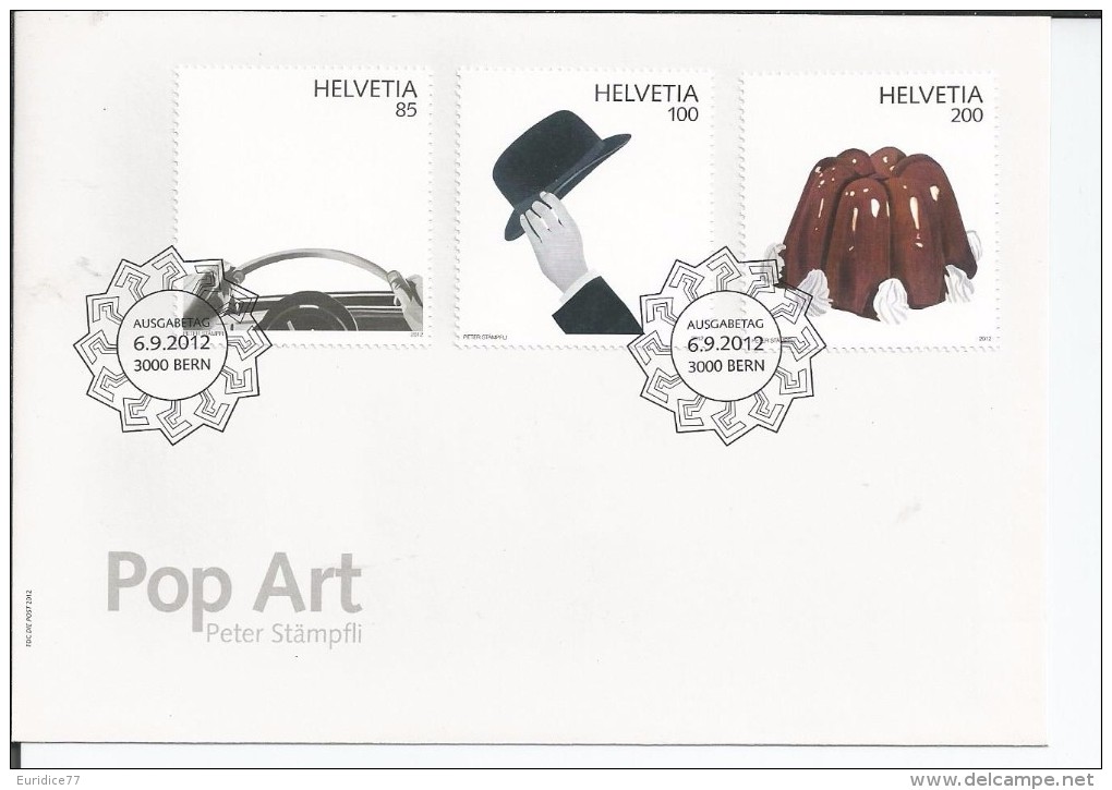 Switzerland Swisse 2012 - Pop Art FDC - First Day Cover - Unused Stamps