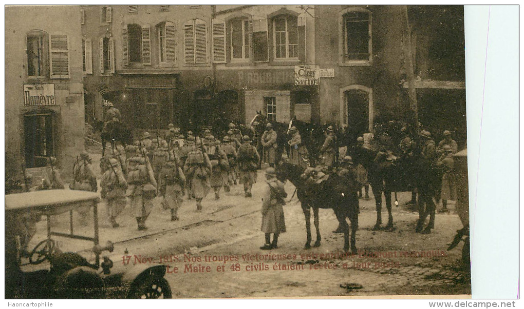 Blamont : Entrée Des Troupes Françaises En Alsace - Blamont