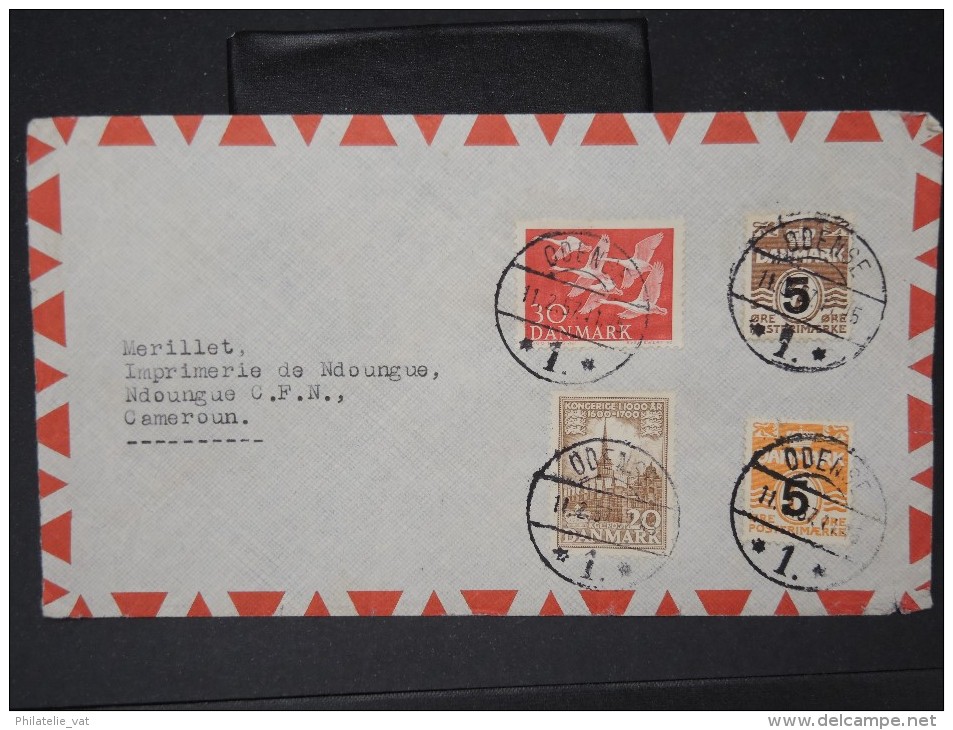 DANEMARK-Enveloppe De Odense Pour Le Cameroun En 1957 Aff Plaisant    LOT P5810 - Brieven En Documenten