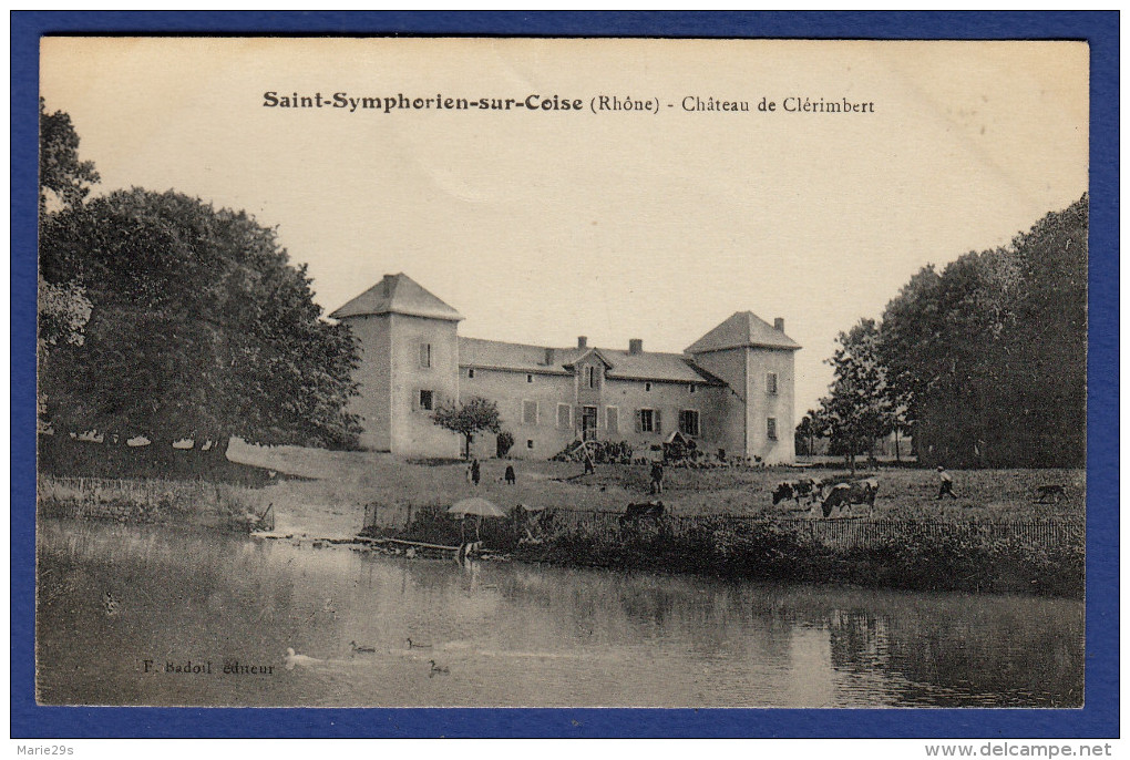 69 SAINT-SYMPHORIEN-SUR-COISE Château De Clérimbert ; Vaches - Animée - Saint-Symphorien-sur-Coise