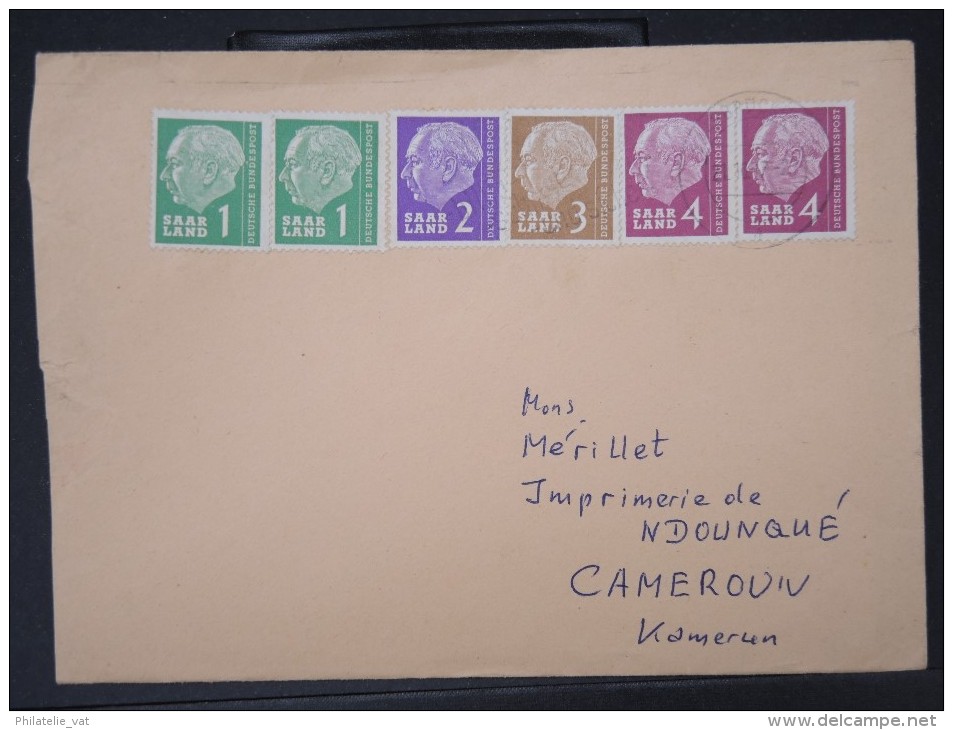 SARRE- Enveloppe Pour Le Cameroun En 1957 Aff Quadricolore    LOT P5811 - Storia Postale