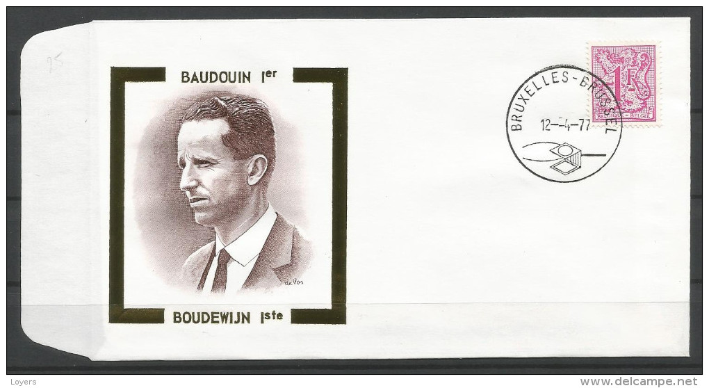 ENVELOPPE FDC  TP N° 1850 (CACHET POSTAL DE BRUXELLES-BRUSSEL) - 1971-1980