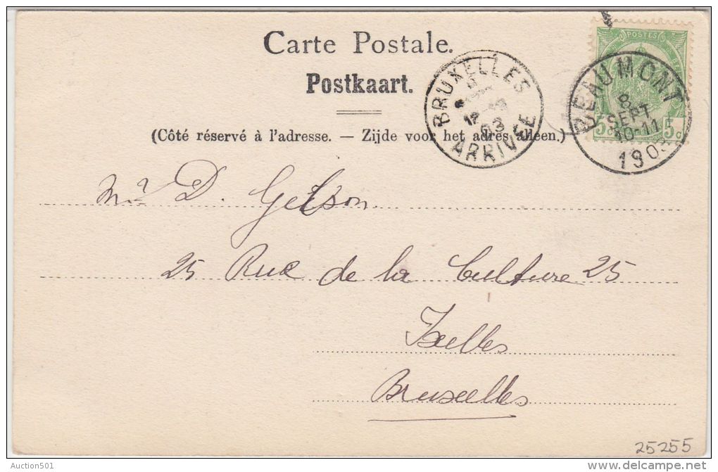 25255g  GRAND'PLACE - EGLISE - Beaumont - 1903 - Beaumont