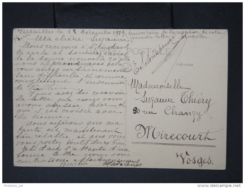 FRANCE-Signature De La Paix Le 28 Juin 1919 A Versailles  Cp écrite   LOT P5828 - Evènements