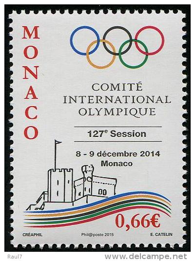 MONACO - 2015 - 127e Session Du C.I.O., Anneaux Olympiques - 1v Neufs // Mnh - Unused Stamps