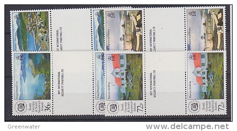 South Georgia 1993 Whaling Museum 4v Gutter ** Mnh (22060) - Georgias Del Sur (Islas)