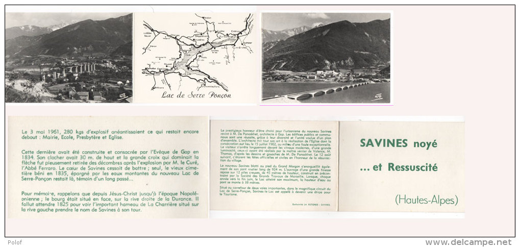SAVINES Noyé.. Et Ressuscité - CPM 3 Volets (2 Vues Et Plan)  (78336) - Autres & Non Classés