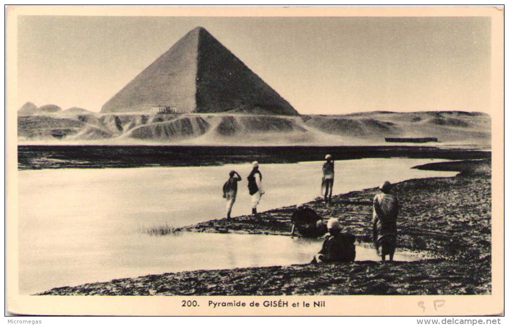 Pyramide De Giseh Et Le Nil - Gizeh