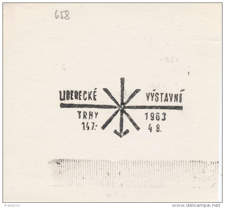J1865 - Czechoslovakia (1945-79) Control Imprint Stamp Machine (R!): Liberec Exhibition Markets 14.7.-4.8.1963 - Proofs & Reprints