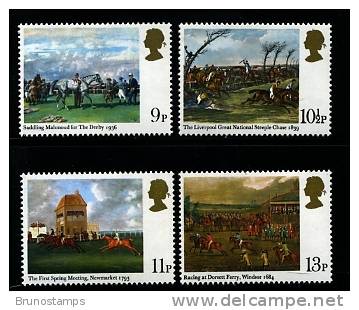 GREAT BRITAIN - 1979  HORSERACING PAINTINGS  SET MINT NH - Neufs