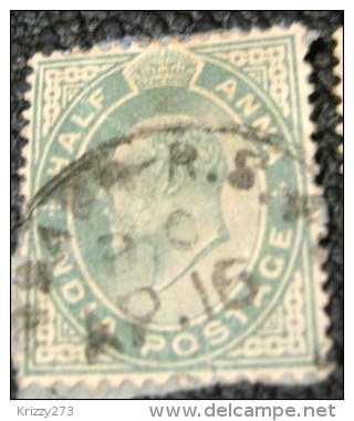 India 1902 King Edward VII 0.5a - Used - 1902-11 King Edward VII