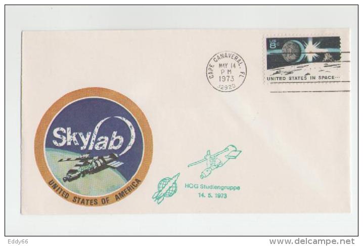 USA Beleg Auf  Die Skylab-Raumstation - Amérique Du Nord