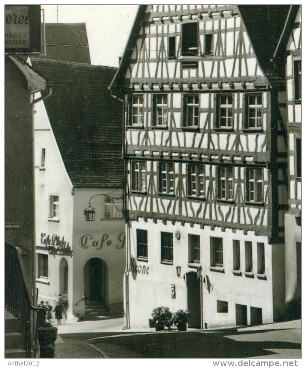 Pfullendorf Cafe Platz Und Hotel Krone Sw 2.1.1962 - Pfullendorf