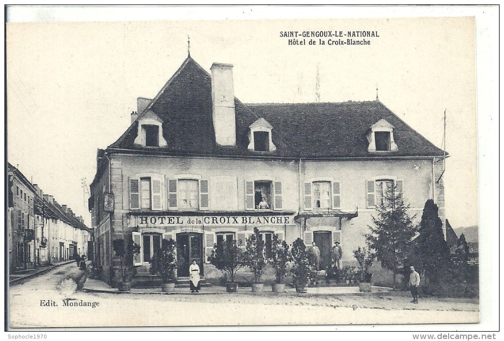 BOURGOGNE - 71 - SAONE ET LOIRE - SAINT GENGOUX LE NATIONAL - Hôtel De La Croix Blanche - Autres & Non Classés