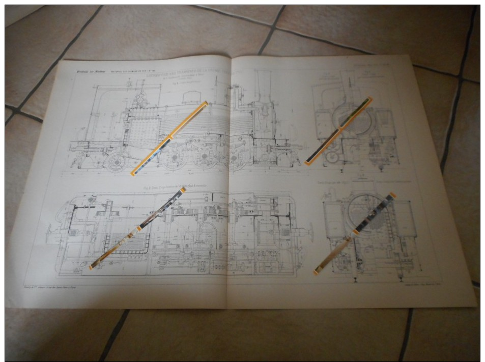 Locomotive Des Tramways De La Drome - Historical Documents