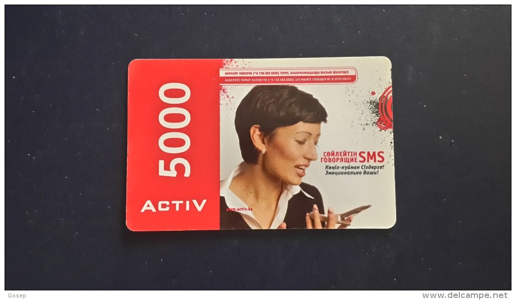 Kazakhstan-5000 Activ-SAMPLE+1 Card Prepiad Free - Kasachstan