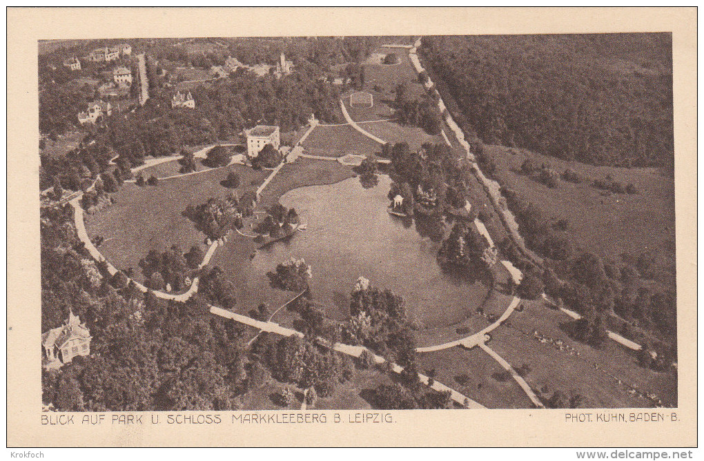 Markkleeberg Von Zeppelin - Blick Auf Park Und Schloss - 2 Scans - Markkleeberg