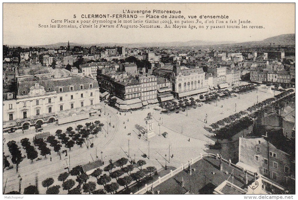 CLERMONT FERRAND -63- PLACE DE JAUDE VUE D'ENSEMBLE - Clermont Ferrand