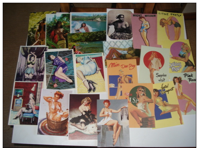 Beau Lot De  60  Cartes Postales De Pin-up Sexy Illustrees Ou Photos..voir Scans - 5 - 99 Cartes