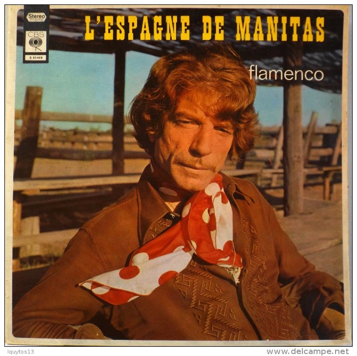 Vinyle 33 Tours Manitas De Plata - L'Espagne De Manitas - Flamenco - Cbs 63449 - T.B.E - Autres - Musique Espagnole