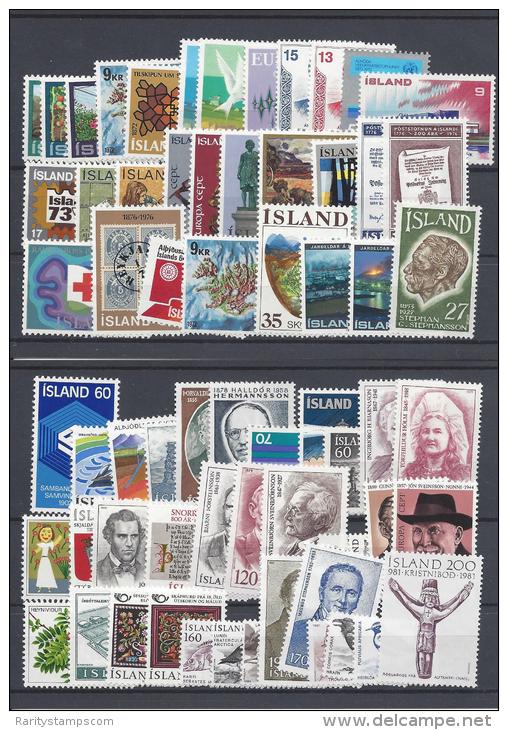 ISLAND 1920 TO 1989  COLLECTION STAMPS  ** PLEASE SEE DESCRIPTION - Collections, Lots & Séries