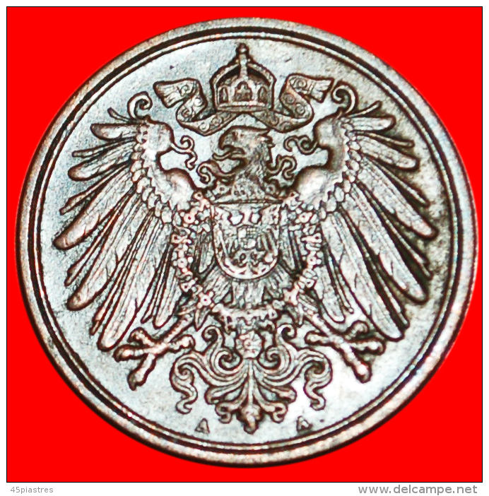 * NEW EAGLE: GERMANY  1 PFENNIG 1896A! ATTRACTIVE CONDITION!  LOW START  NO RESERVE! - 1 Pfennig