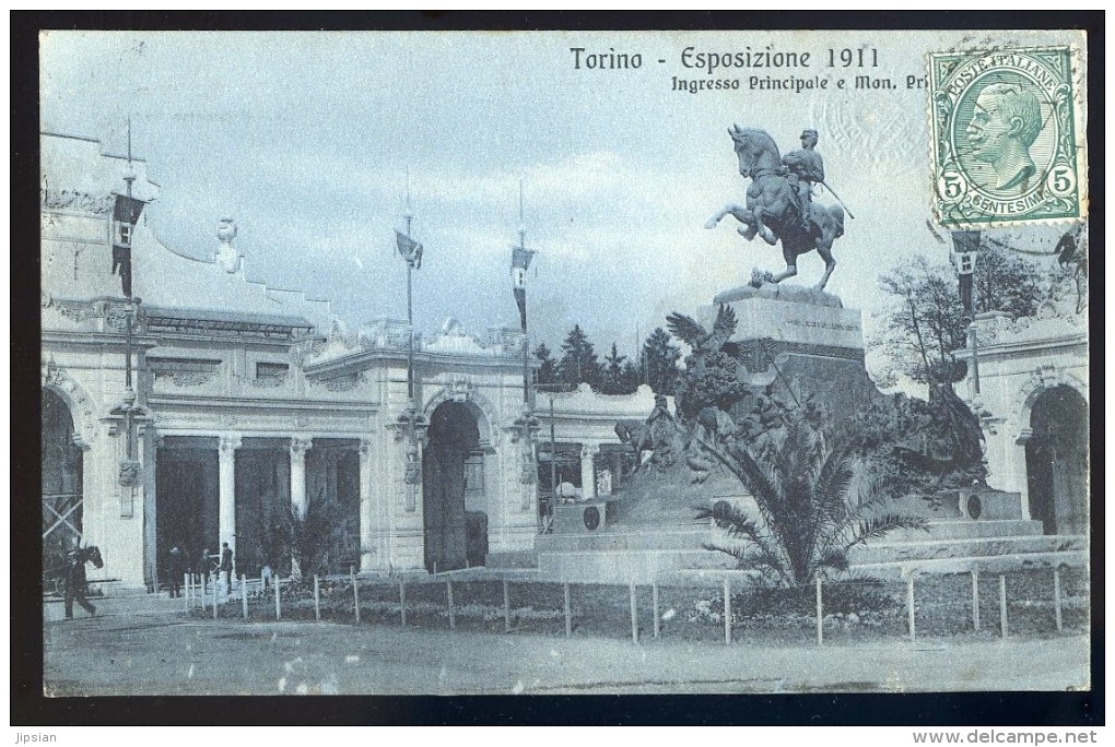 Cpa D´ Italie Torino Esposizione 1911 Ingresso Principale E Mon . ...  FRM 10 - Expositions