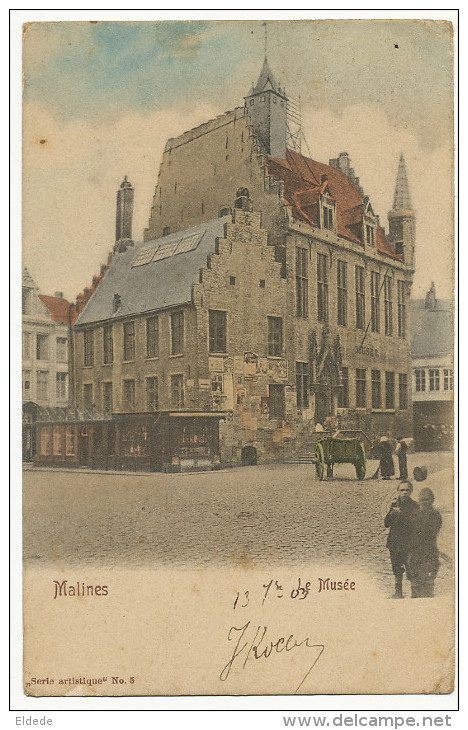 Malines Mechelen Le Musée No 5 Colorisée Timbrée 1903 Vers Avillers Par Hivry Circourt Meurthe Et Moselle - Malines