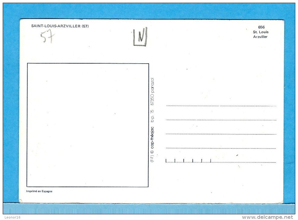 SAINT LOUIS ARZVILLER  -    **  3 VUES DU PLAN INCLINE + Descriptif **   -   Editeur : Cap Theojac - N° 656 - Arzviller