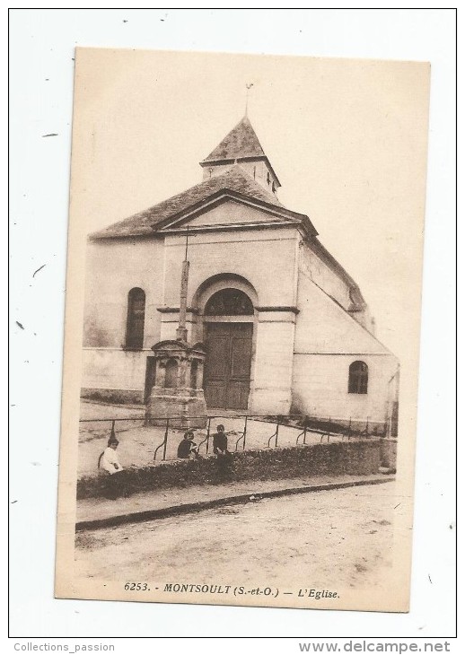 Cp , 95 , MONTSOULT , L'EGLISE, Photo-Edition , Imp : Delboy , écrite - Montsoult