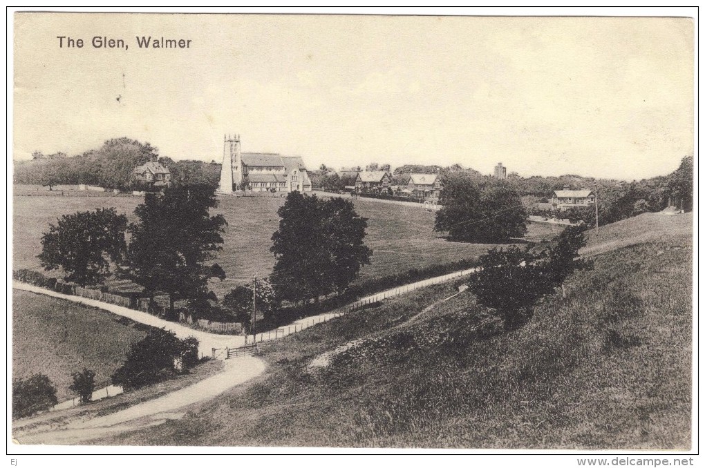 The Glen, Walmer -  Postmark 1916 - Dover