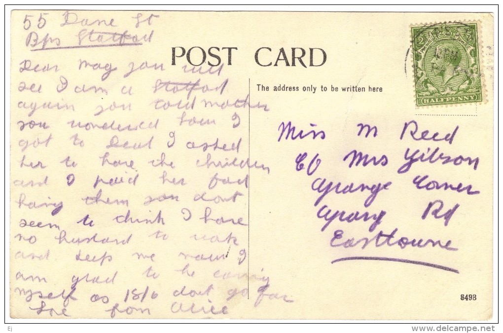 The Glen, Walmer -  Postmark 1916 - Dover