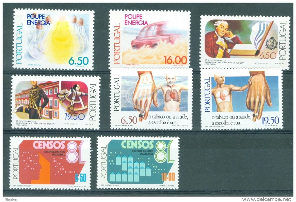 PORTUGAL - Mi 1508/1515 - MNH** - Cote 10,40 € - Neufs