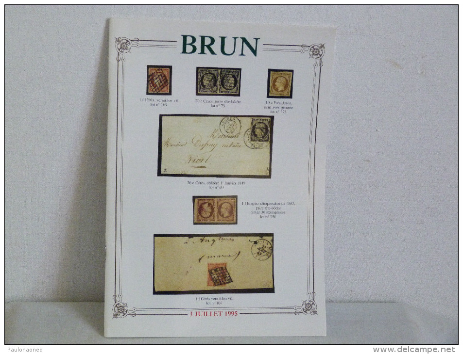 CATALOGUE  DE VENTES SUR OFFRES     "  BRUN  " - Catalogues For Auction Houses