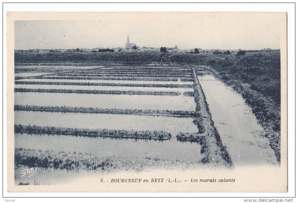 BOURGNEUF En RETZ. - Les Marais Salants. Carte RARE - Bourgneuf-en-Retz