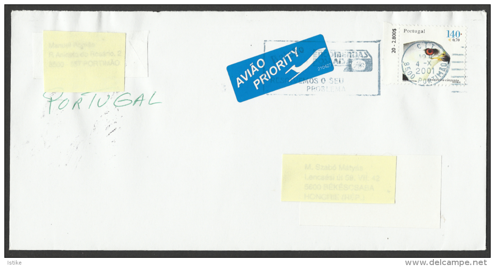 Portugal, Airmail  Cover, 2001. - Lettres & Documents