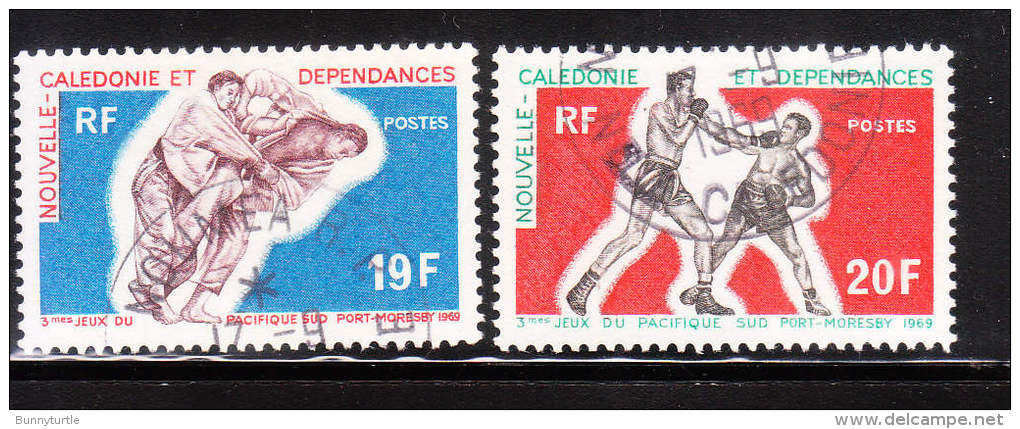 New Caledonia 1969 3rd South Pacific Games Port Moresby Boxing Judo Used - Gebraucht