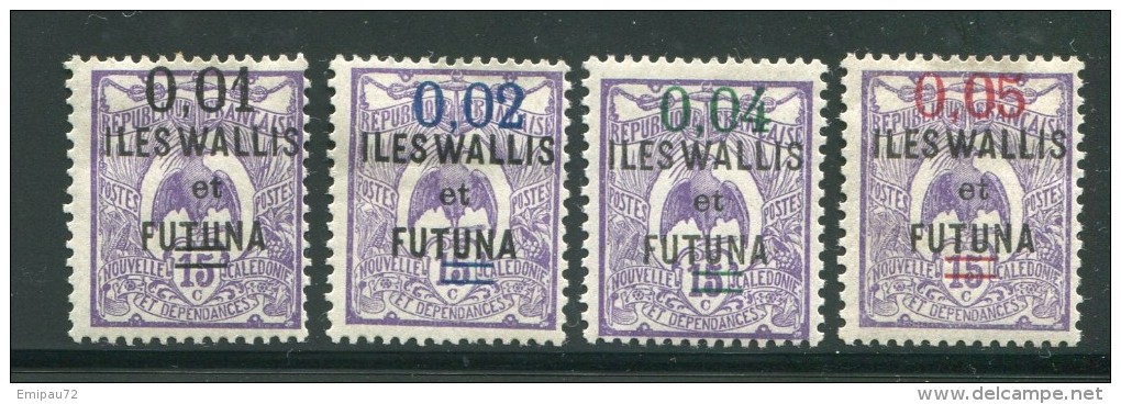 WALLIS ET FUTUNA- Taxe Y&T N°26 à 29- Neufs Avec Charnière * - Timbres-taxe