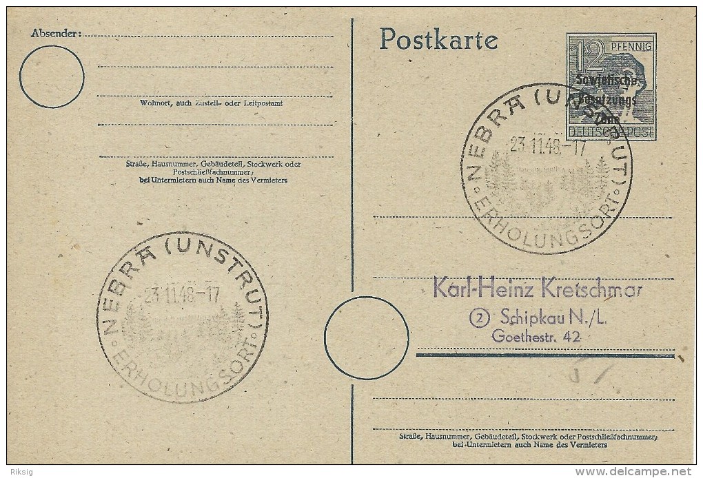 Stamped Staionery  GDR. H-432 - Postales - Usados