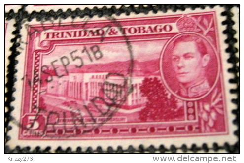Trinidad And Tobago 1938 General Post Office And Treasury 5c - Used - Trinidad & Tobago (...-1961)