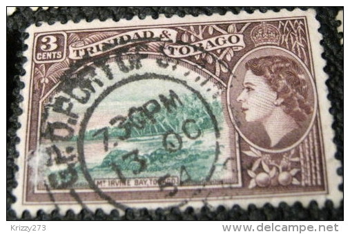 Trinidad And Tobago 1953 Mount Irvine Bay 3c - Used - Trinidad Y Tobago