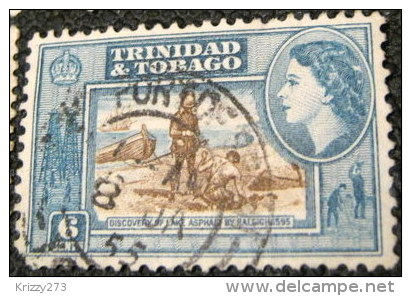 Trinidad And Tobago 1953 Discovery Of Lake Asphalt By Raleigh 6c - Used - Trinidad Y Tobago