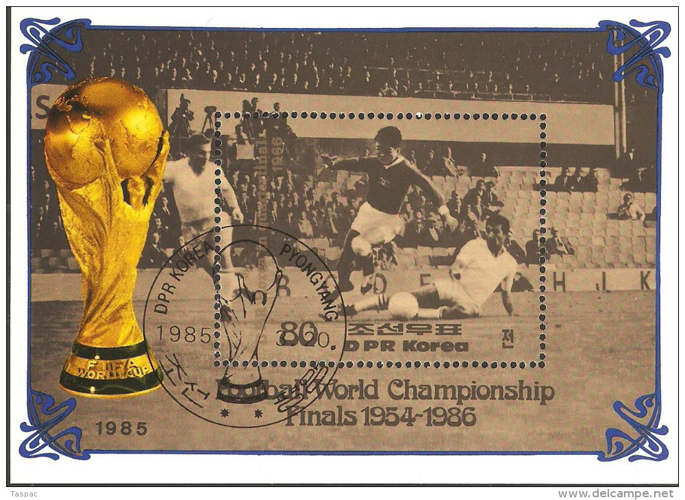 1985 Mi# Block 198 Used - World Cup Soccer 1954-1966 - 1966 – Angleterre