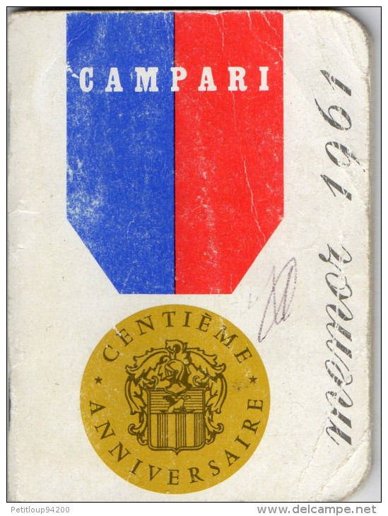 MEMO CAMPARI  Calendrier 1961  Code De La Route  Etc... - Alcohols