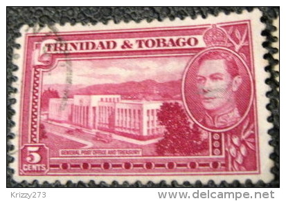 Trinidad And Tobago 1938 General Post Office And Treasury 5c - Used - Trinidad Y Tobago