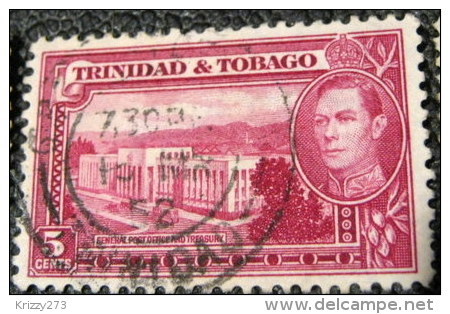 Trinidad And Tobago 1938 General Post Office And Treasury 5c - Used - Trinidad Y Tobago