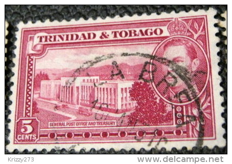 Trinidad And Tobago 1938 General Post Office And Treasury 5c - Used - Trinidad Y Tobago