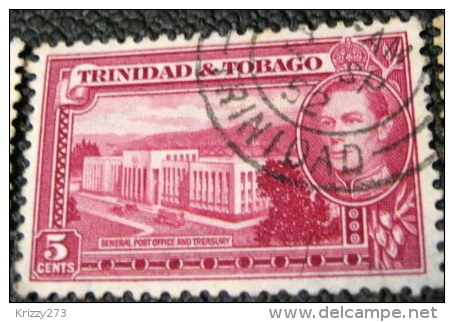 Trinidad And Tobago 1938 General Post Office And Treasury 5c - Used - Trinidad & Tobago (...-1961)