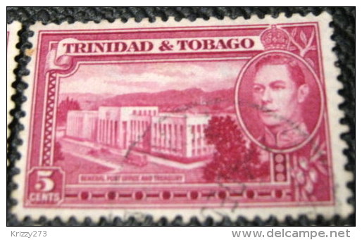 Trinidad And Tobago 1938 General Post Office And Treasury 5c - Used - Trinidad Y Tobago